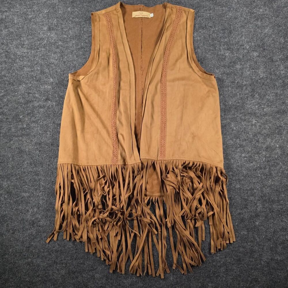 Unbranded Women's Brown and Tan Gilet